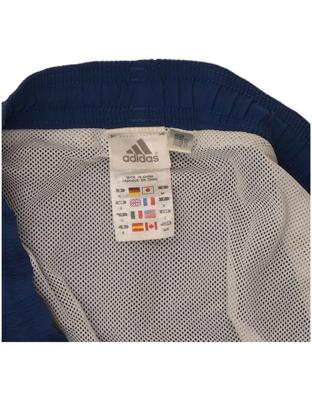 Adidas Mens Sport Shorts Pequeno Azul Poliamida