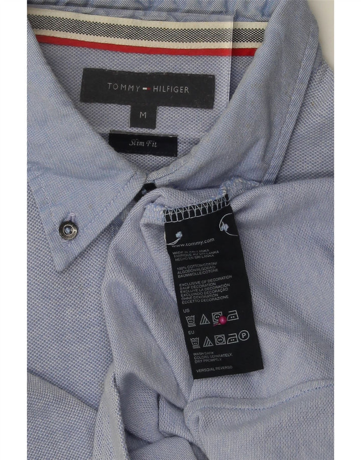 Camisa pulôver masculina TOMMY HILFIGER algodão azul médio