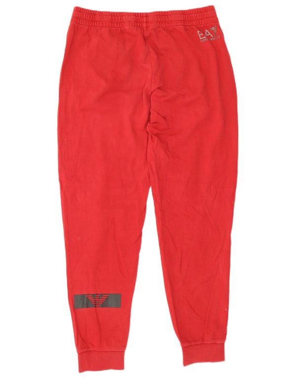 Calça esportiva masculina Emporio Armani com estampa gráfica XL algodão vermelho