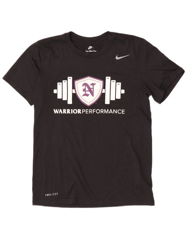 Camiseta Nike Masculina Dri Fit Graphic Top Pequeno Poliéster Preto