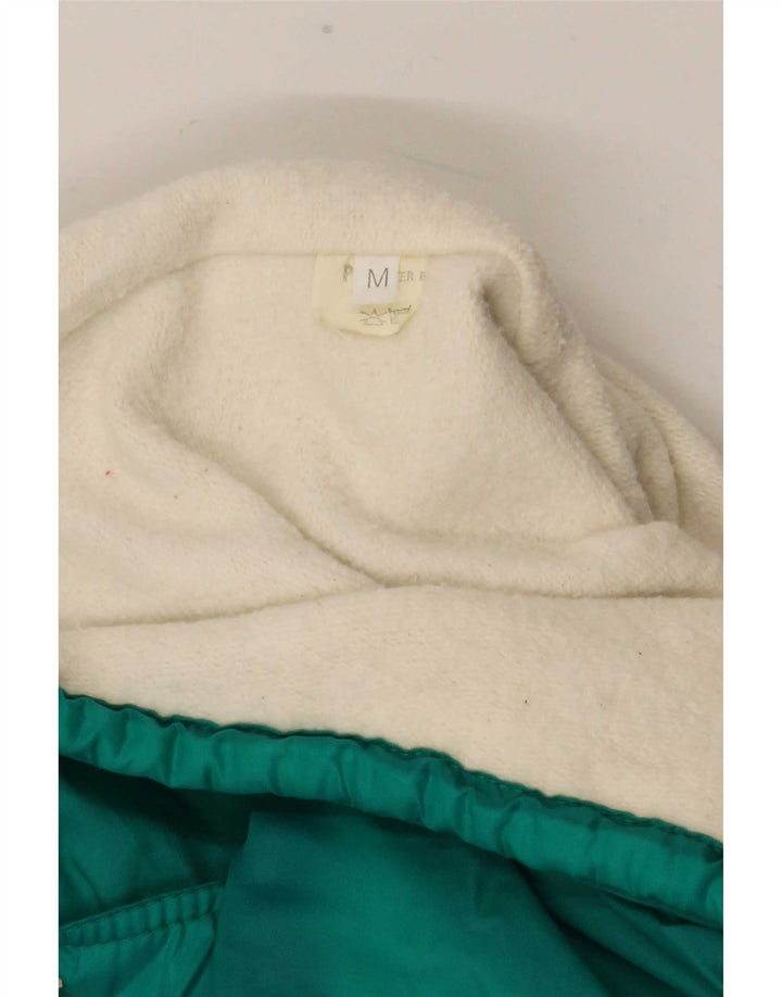 Jaqueta de chuva masculina vintage UK 38 poliéster colorblock rosa médio