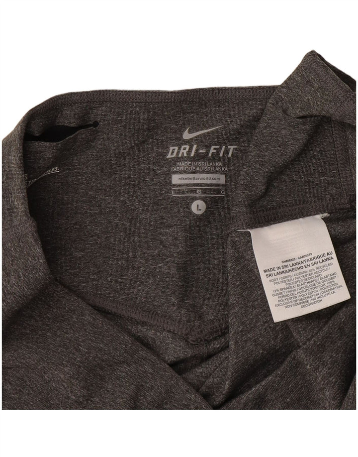 Leggings Nike Dri Fit Capri UK 16 Grande Cinza Poliéster