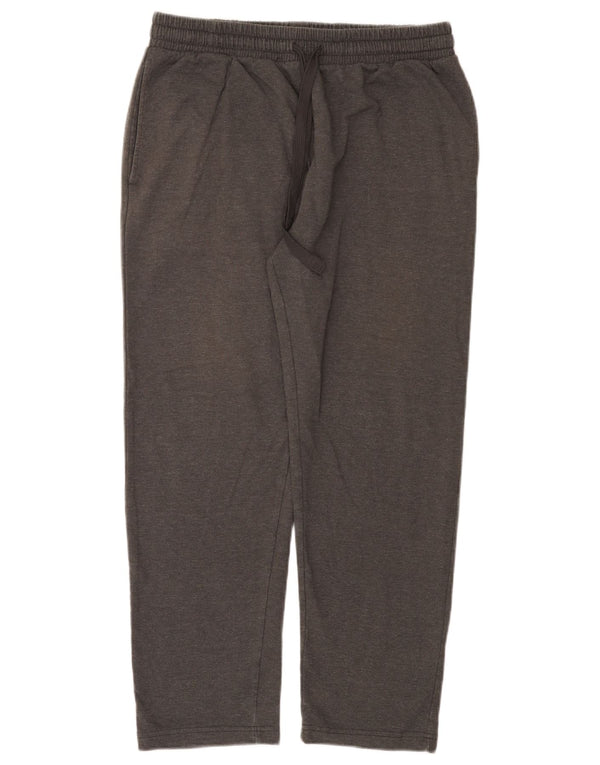 Calça de treino feminina Marks & Spencer Reino Unido 14 grande algodão manchado cinza