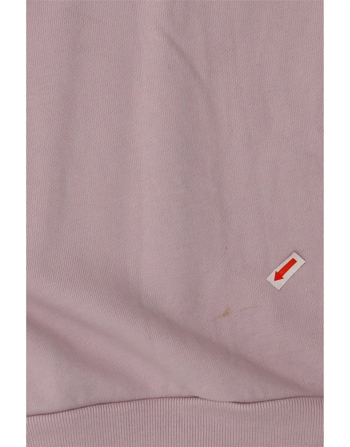 Suéter feminino com estampa gráfica oversized ALL SAINTS Reino Unido 10 pequeno roxo