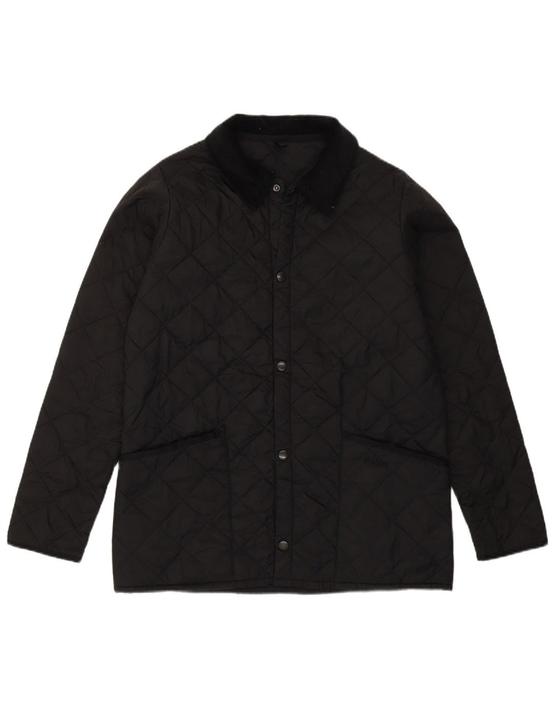 Jaqueta acolchoada Barbour Boys 12-13 anos XL preto poliéster