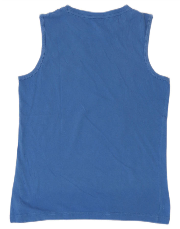 Top Puma Boys Graphic Vest 13-14 Anos Azul Algodão