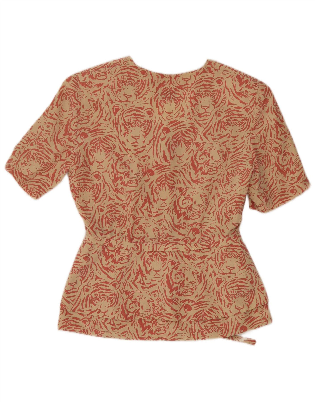 MARCO TESTA Jaqueta blazer feminina de 3 botões IT 42 Médio bege estampa animal