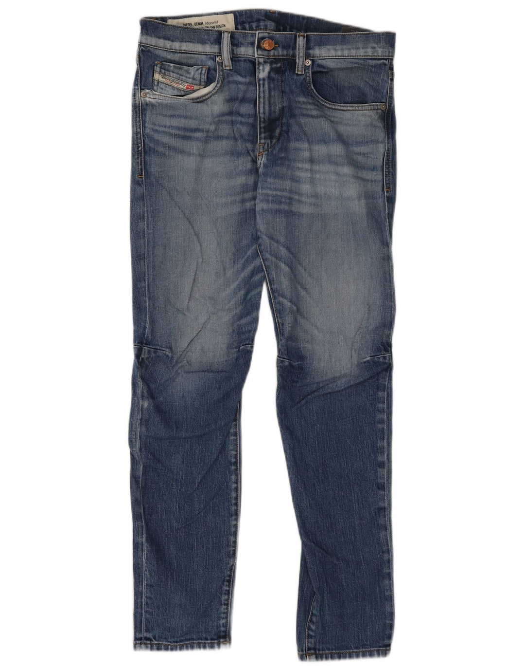 Diesel Masculino D-Strukt Slim Jeans W32 L30 Azul Algodão