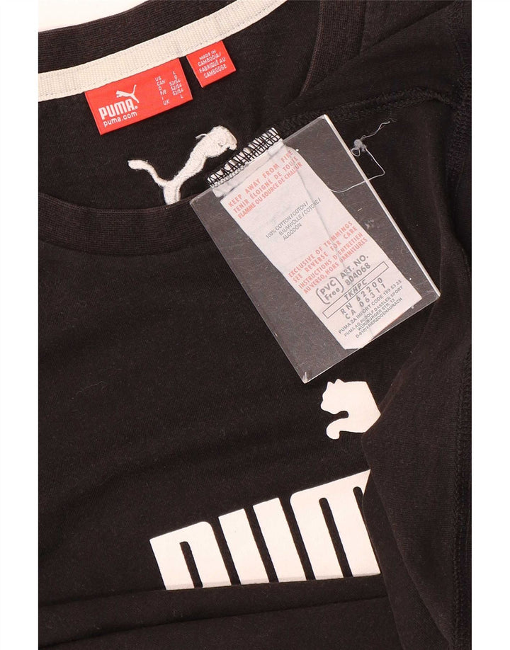Puma Mens Graphic T-Shirt Top Grande Algodão Marrom