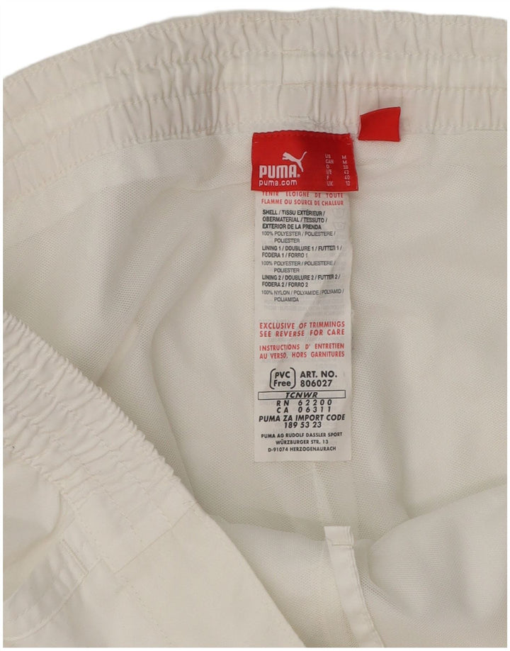 Calça de treino feminina PUMA UK 12 poliéster branco médio