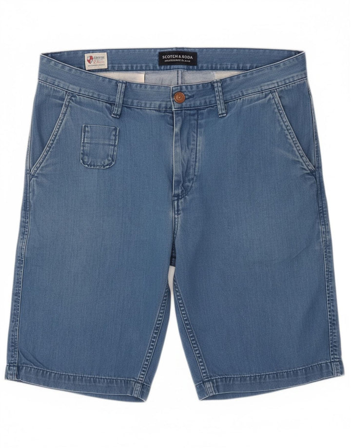 Shorts jeans masculino Scotch & Soda W32 algodão azul médio