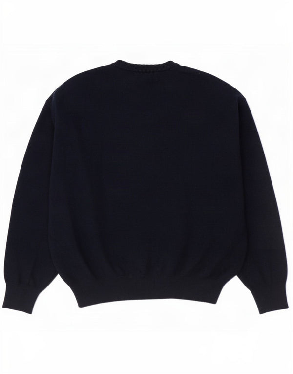 Suéter masculino Gabicci com decote em V 2XL lã azul marinho