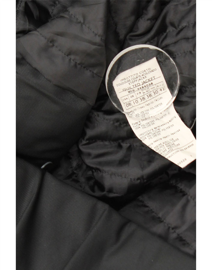 Jaqueta acolchoada feminina Penny Black UK 10 poliéster preto pequeno