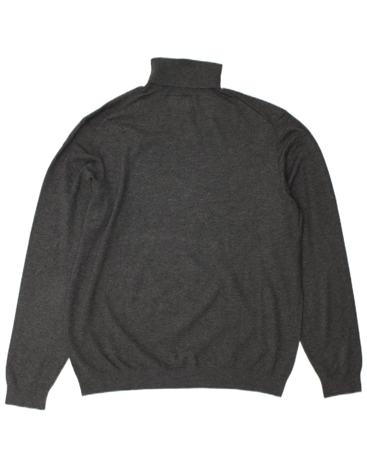 Zara Suéter masculino com gola redonda XL cinza
