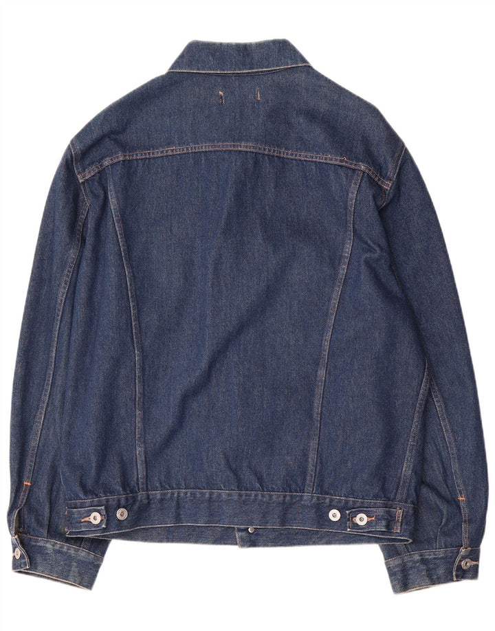 Jaqueta jeans masculina Replay UK 44 2XL algodão azul marinho
