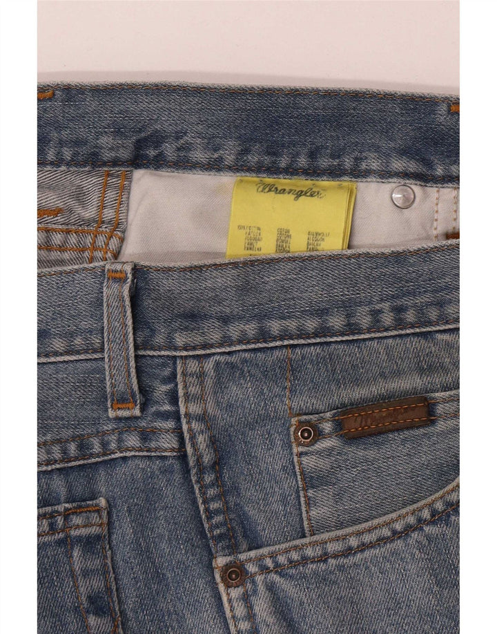 Wrangler Masculino Texas Straight Jeans W38 L32 Azul Algodão