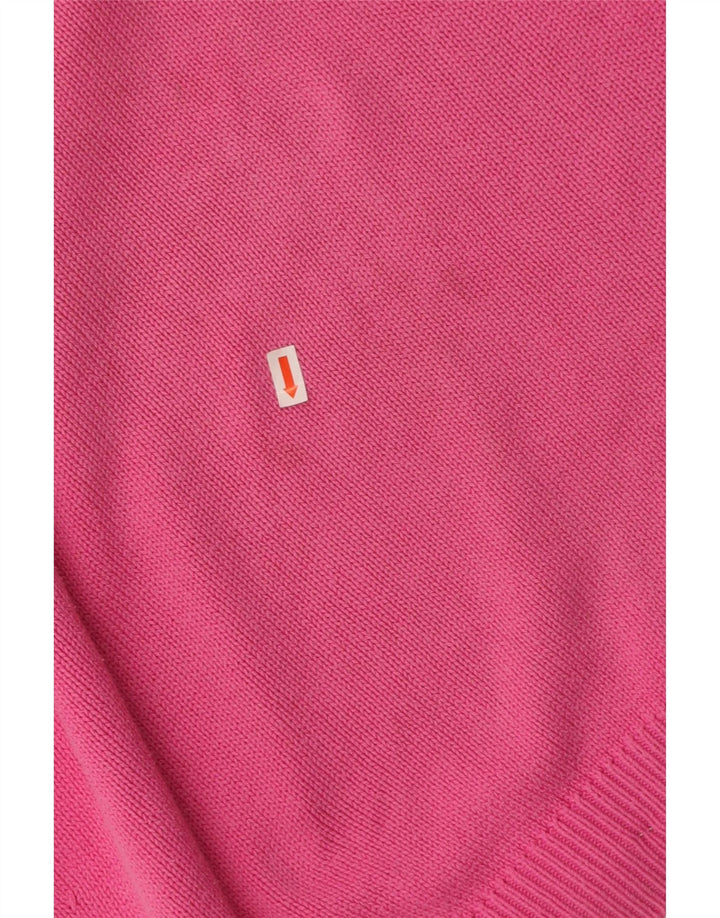 ST. Suéter feminino BERNARD com gola redonda, 14-15 anos, algodão rosa