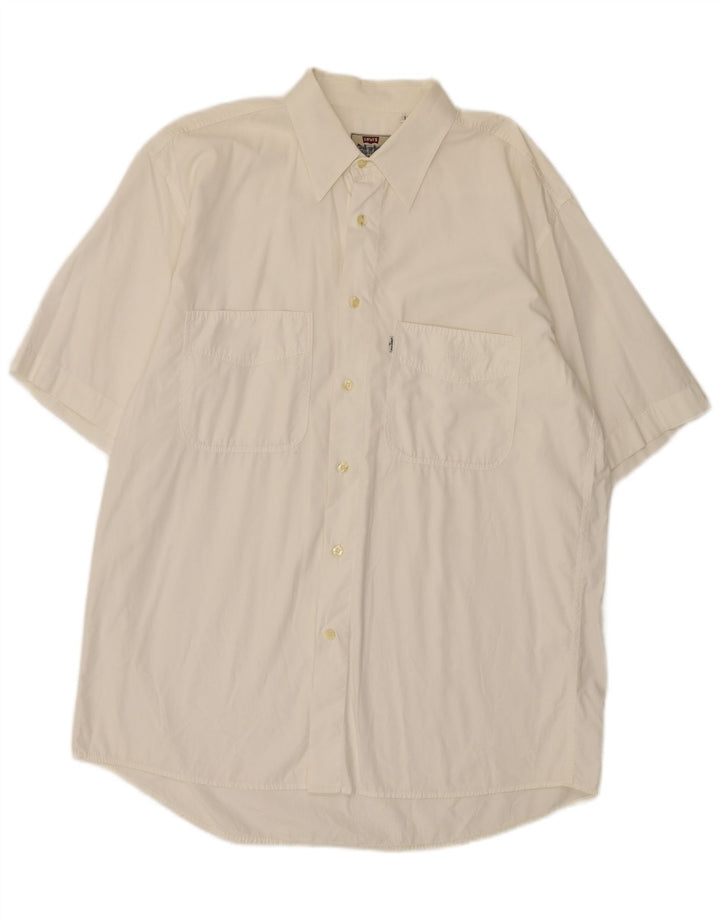 Camisa masculina de manga curta Levi's grande branca