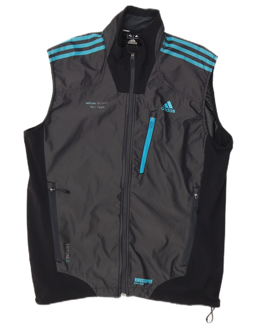 ADIDAS Mens Terrex Tracksuit Top Jacket UK 42/44 Grande Azul Marinho