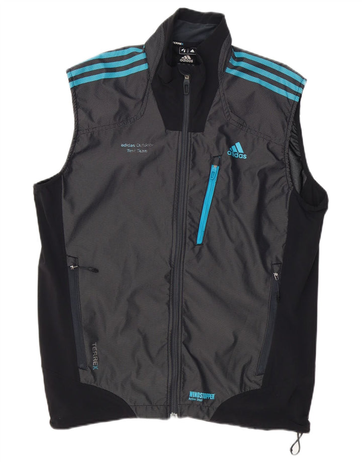 ADIDAS Mens Terrex Tracksuit Top Jacket UK 42/44 Grande Azul Marinho