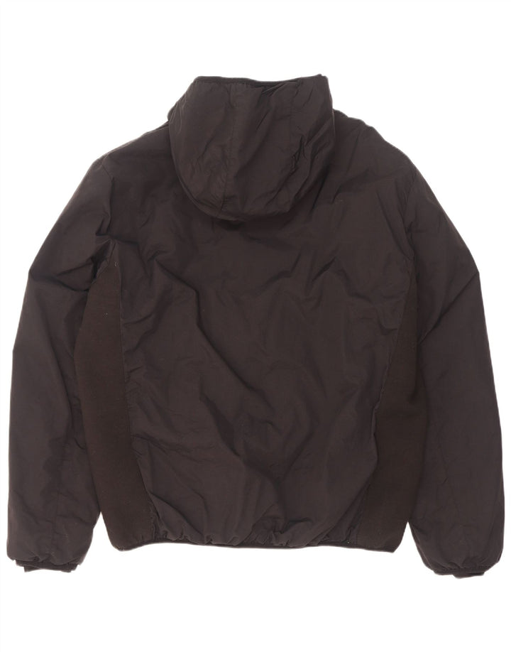 Jaqueta masculina acolchoada com capuz Kappa UK 44 2XL poliamida preta
