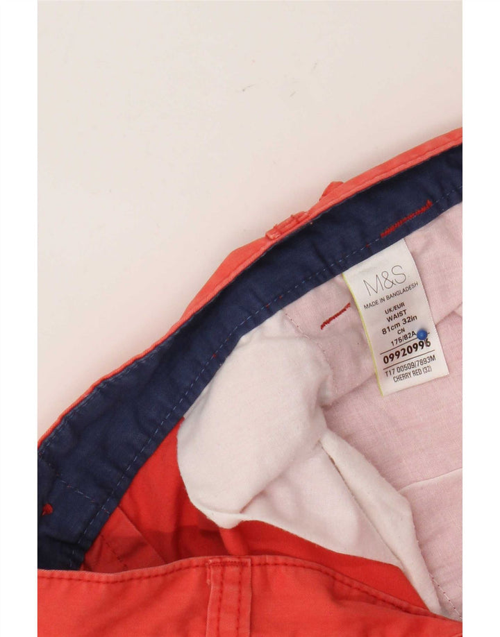 Shorts cargo masculino Marks & Spencer W32 médio algodão vermelho