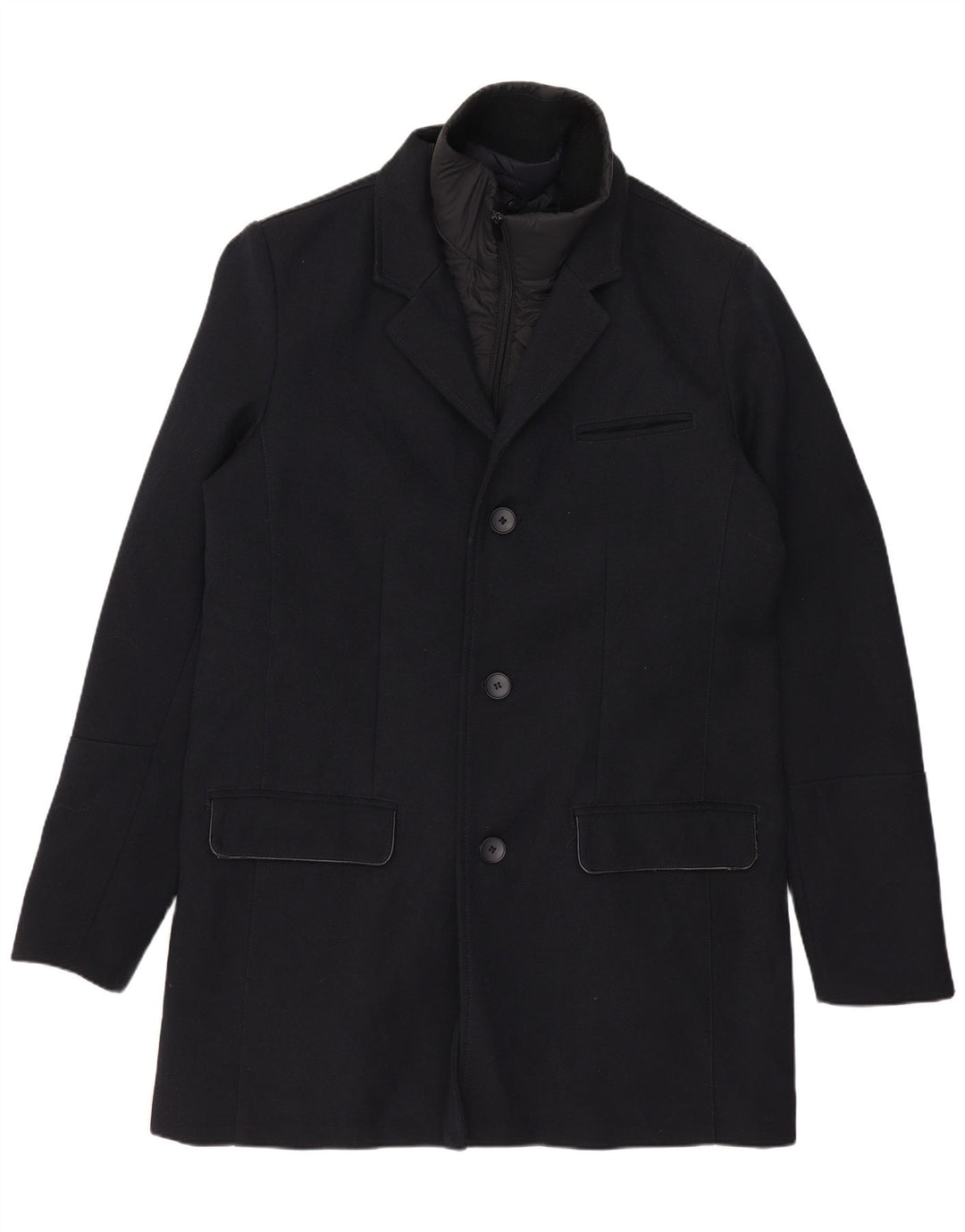 Sobretudo masculino Jules UK 40 grande algodão azul marinho