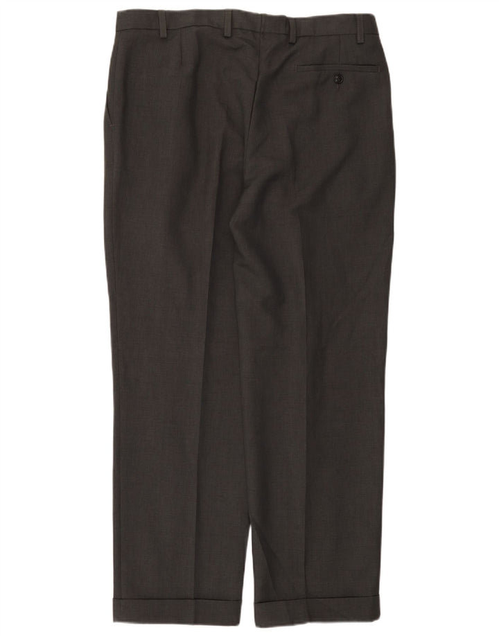 Calça masculina Marks & Spencer Pegged Suit W36 L29 cinza poliéster