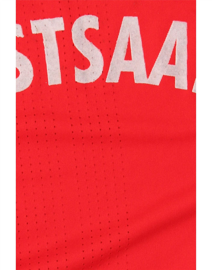 Adidas Mens Graphic Top Manga Longa Médio Poliéster Vermelho