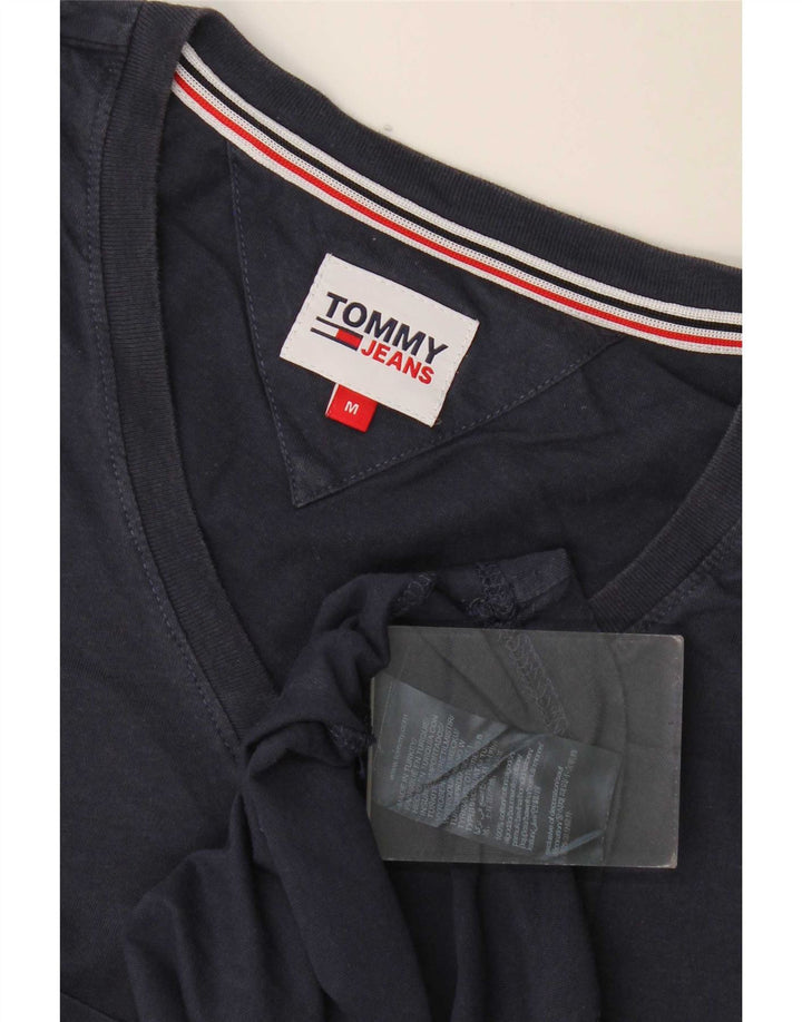 Camiseta masculina Tommy Hilfiger Top médio algodão azul marinho