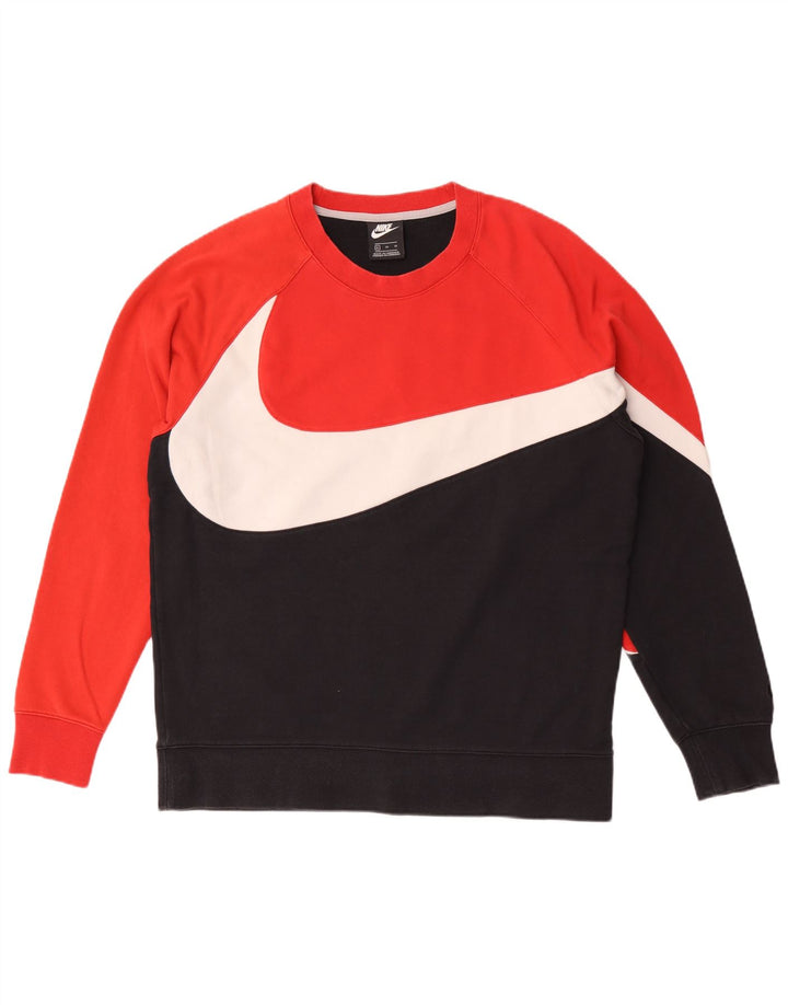 Moletom gráfico masculino Nike Jumper XL vermelho colorblock algodão