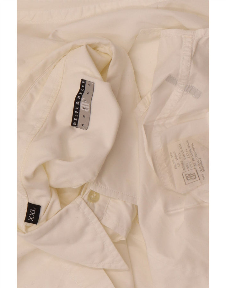 Camisa masculina de manga curta BELFE & BELFE 2XL algodão branco