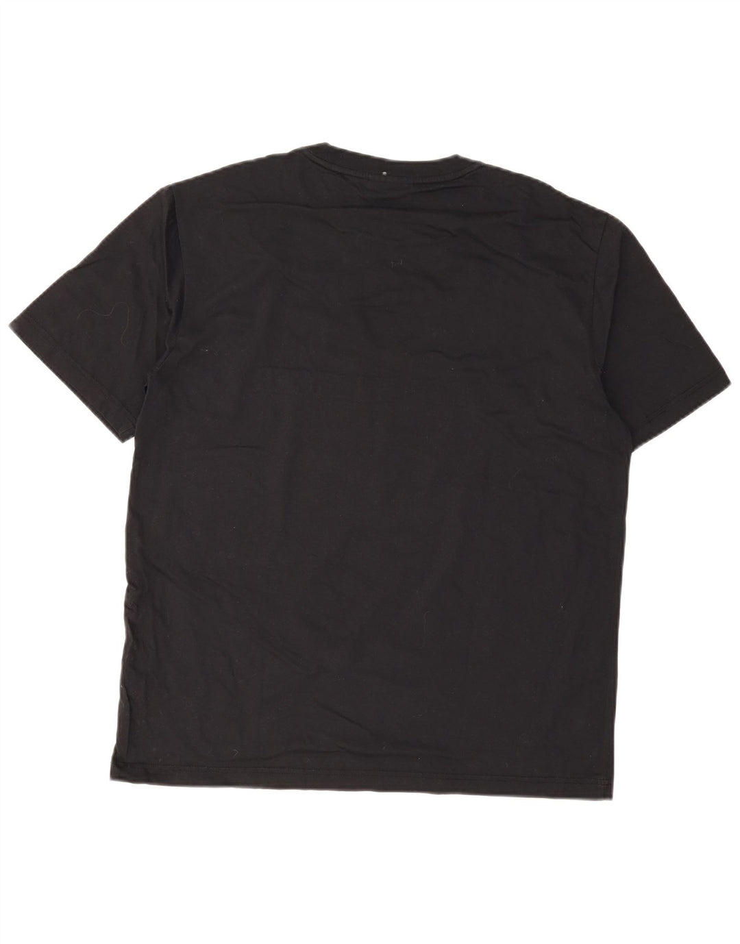 Camiseta masculina Tommy Hilfiger com estampa gráfica grande de algodão preto