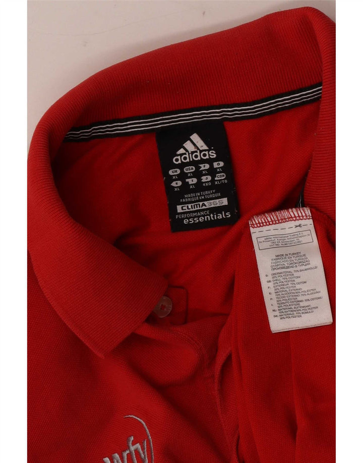 Camisa polo masculina Adidas XL algodão vermelho