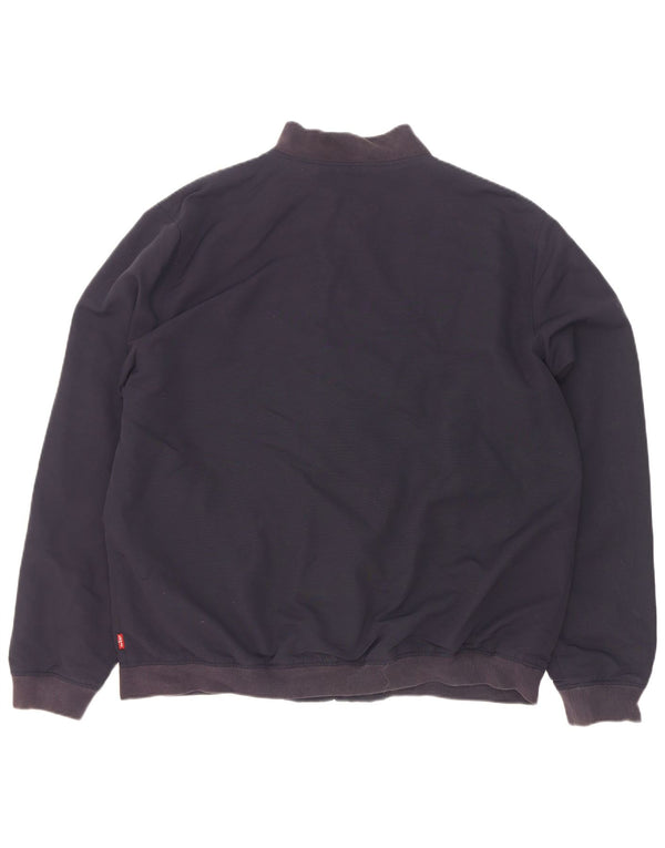 Jaqueta bomber masculina Levi's UK 42 XL azul marinho poliamida