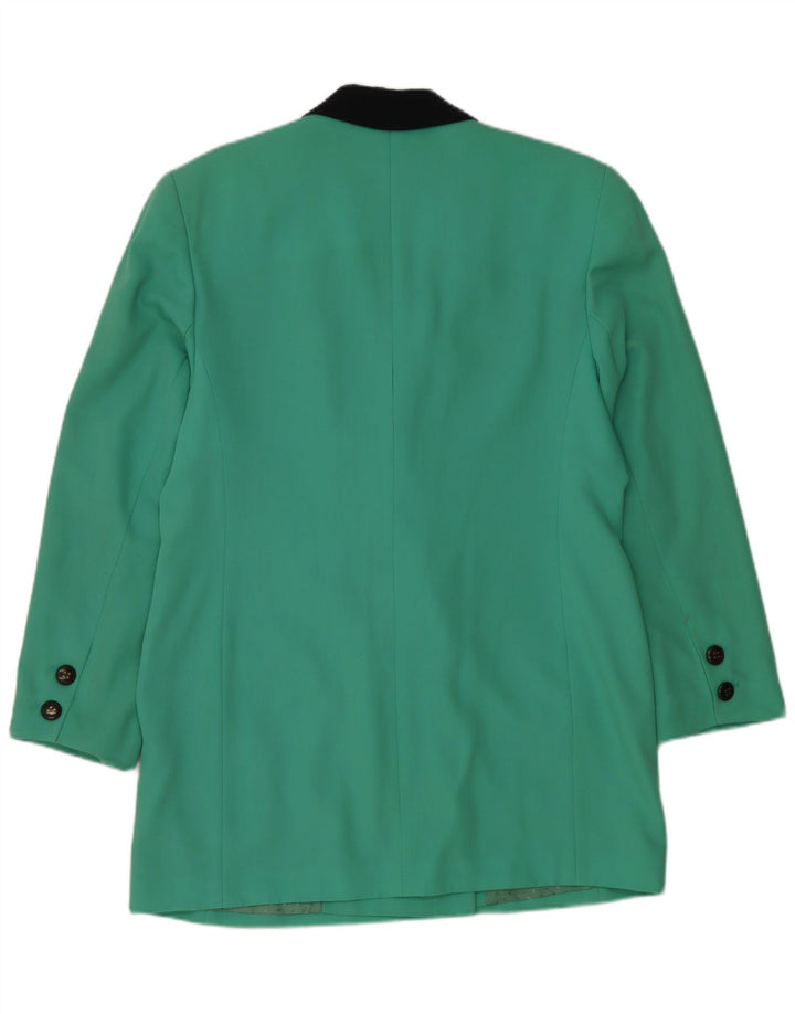 Jaqueta blazer feminina HAUBER com peito duplo Reino Unido 16 grande turquesa