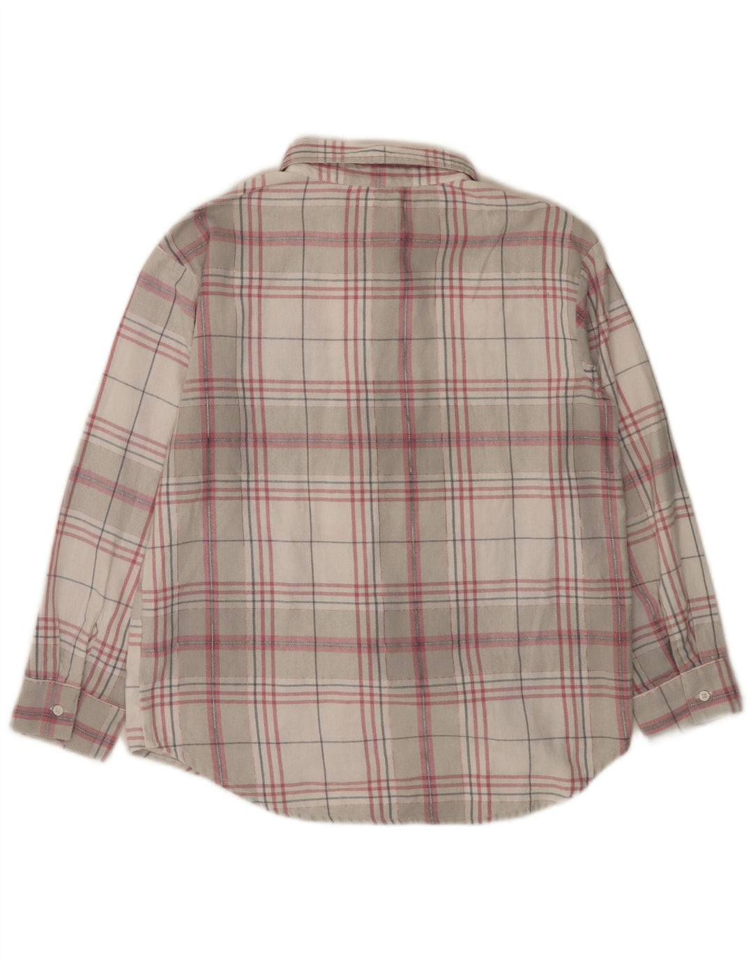 Camisa de flanela feminina LEVI'S 14-15 anos algodão xadrez cinza