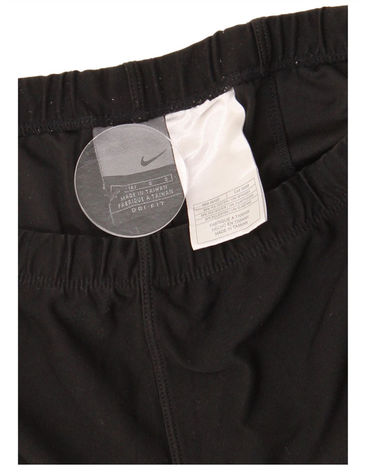 Calça de treino feminina NIKE Dri Fit UK 12 poliéster preto médio