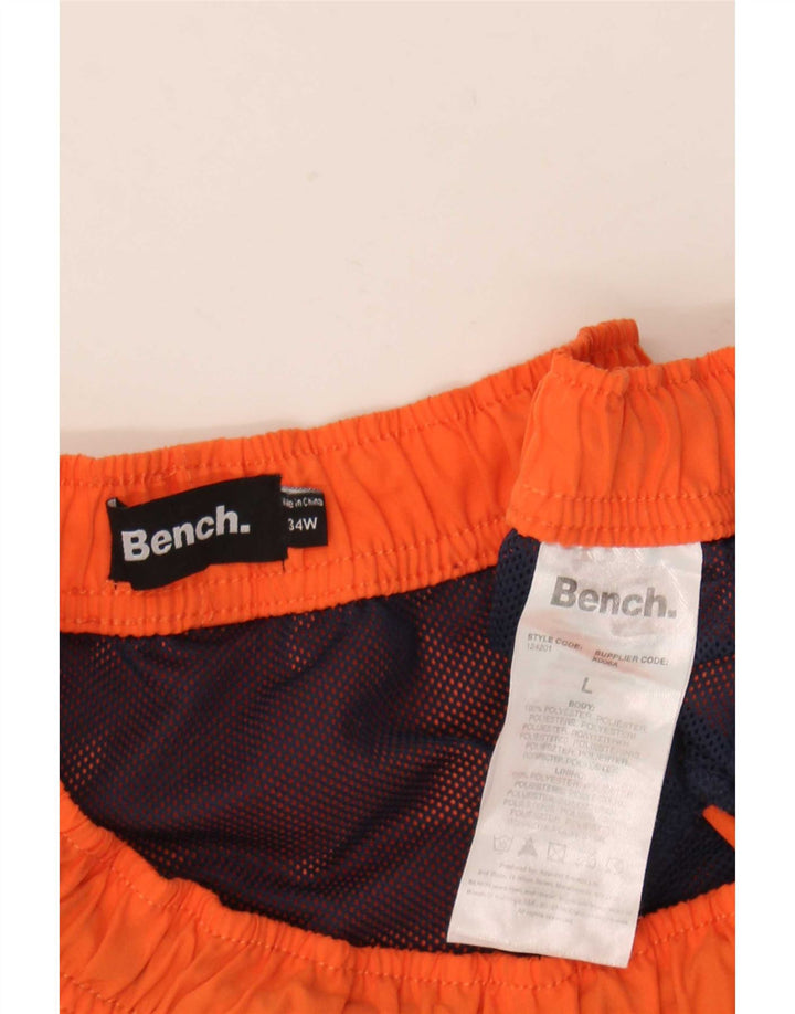 Bench Mens Graphic Natação Shorts Grande Poliéster Laranja