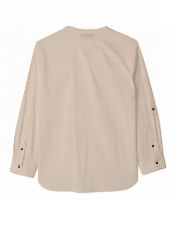 Blusa camisa feminina Zara UK 10 pequena branca