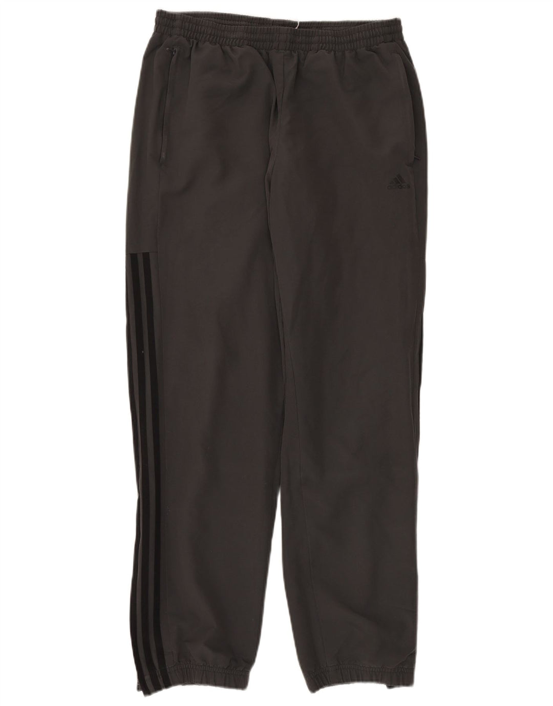Calça de treino masculina ADIDAS joggers grande poliéster cinza