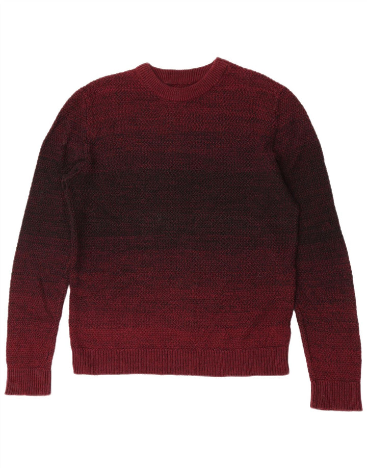 Suéter masculino Jack & Jones com gola redonda, algodão colorblock marrom médio