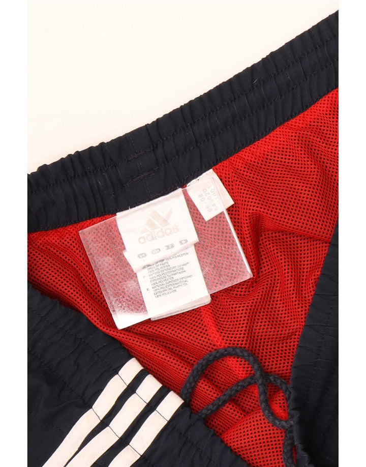 Calça de treino masculina Adidas grande poliéster azul marinho