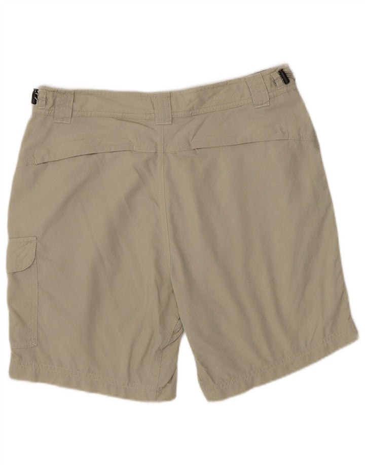 Shorts cargo feminino Columbia US 8 médio W30 bege nylon