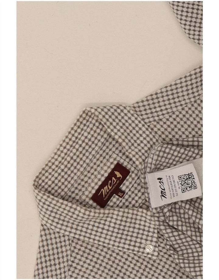 Camisa masculina Marlboro Classics XL cinza geométrica