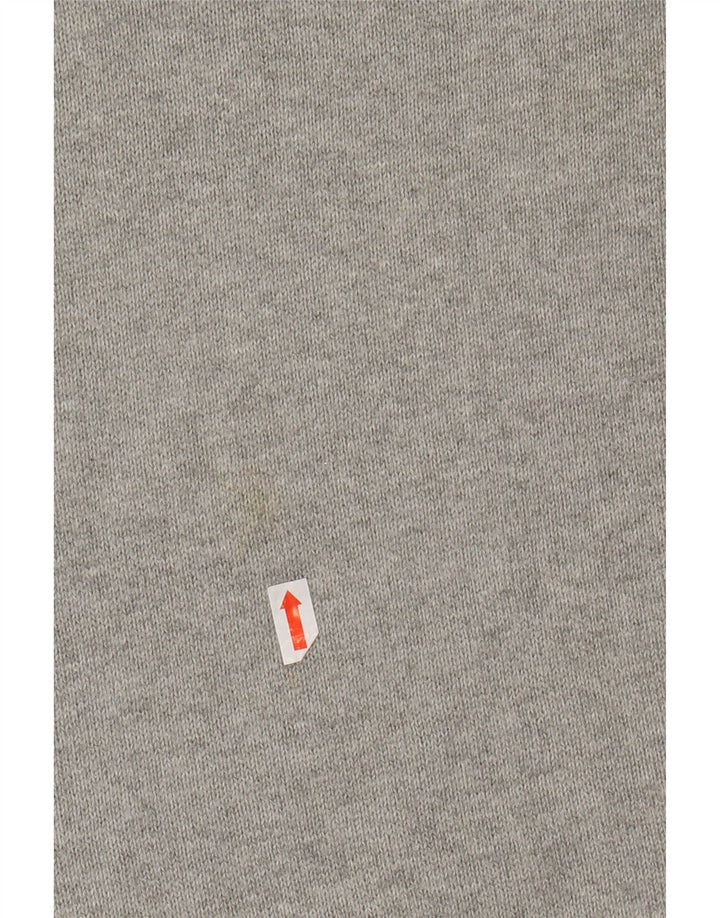 JACK & JONES Suéter masculino com gola redonda e algodão cinza médio