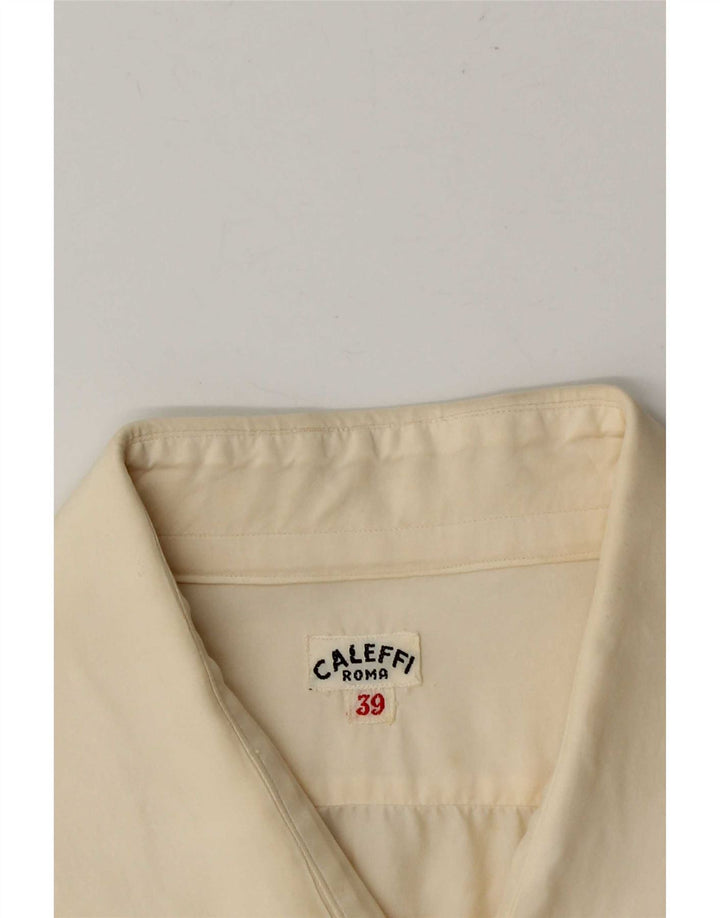 Camisa masculina Caleffi tamanho 39 médio off white