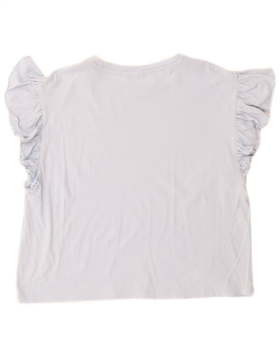 Camiseta feminina Zara UK 14 azul médio