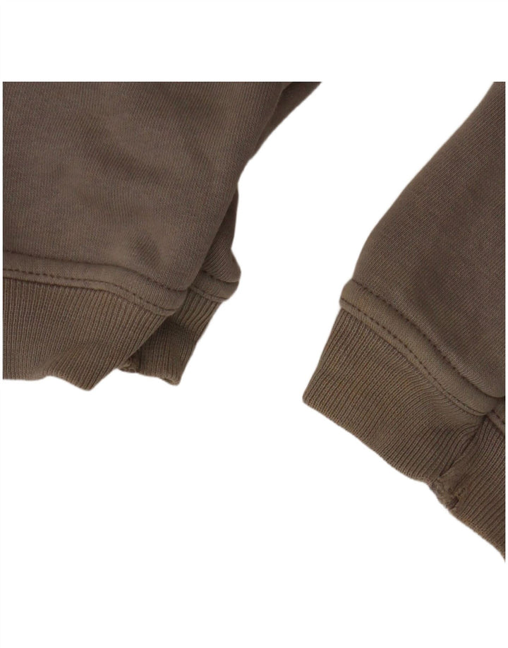 Suéter feminino com capuz e zíper gráfico QUIKSILVER Reino Unido 14 grande algodão cinza