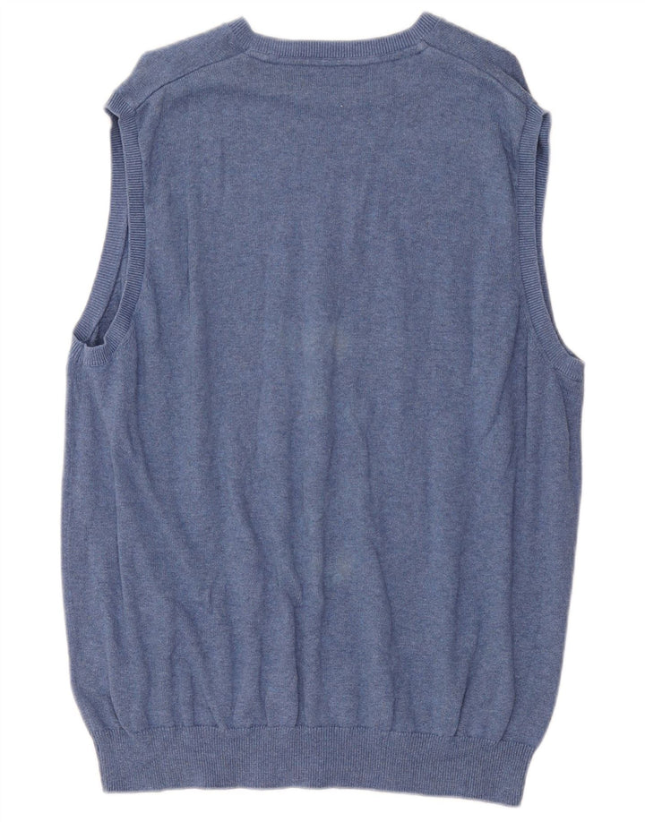 Regata masculina Marks & Spencer com colete XL de algodão azul